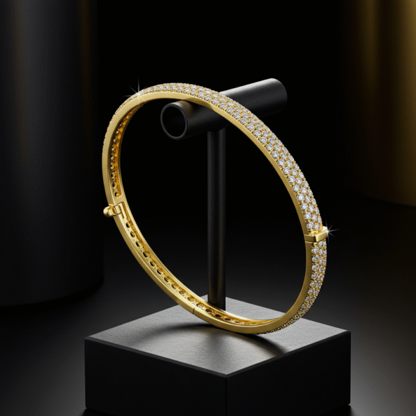Gold plated bracelet, Modern minimal bracelet, Luxurious accessory, Lustre line